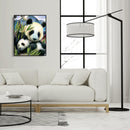 Oil Painting By Numbers Kit Panda Canvas Hand Painted Wall Art Home Decoration