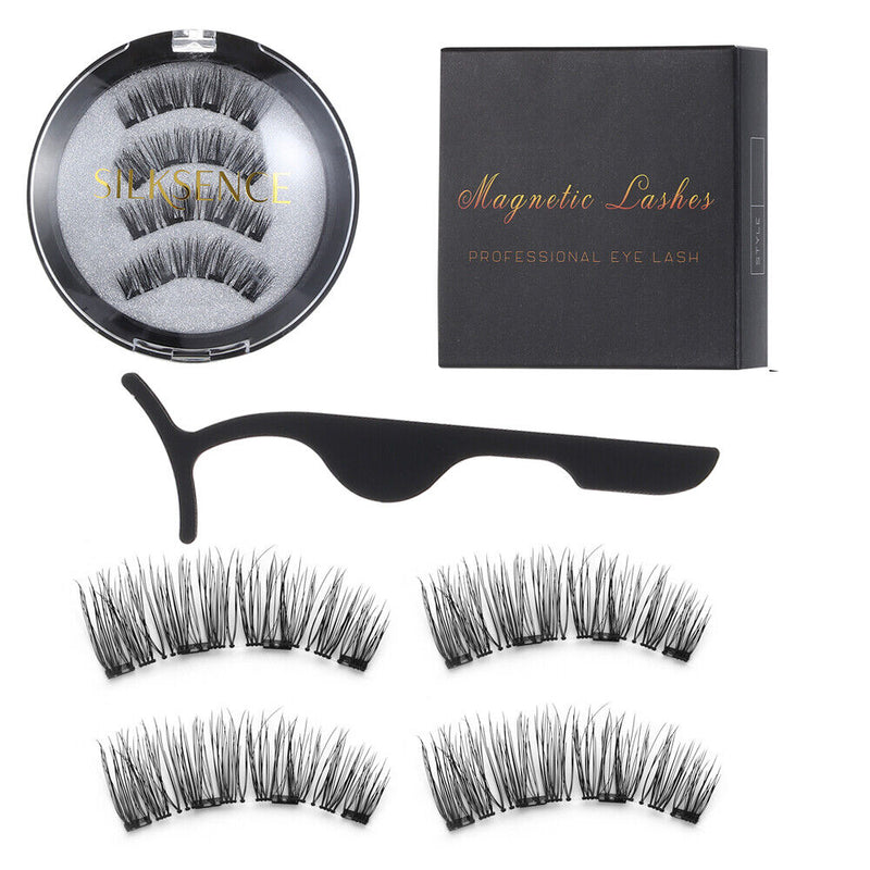 False Eyelashes Fourfold Ultra Thin Magnets No Glue No Liquid Eyeliner Needd