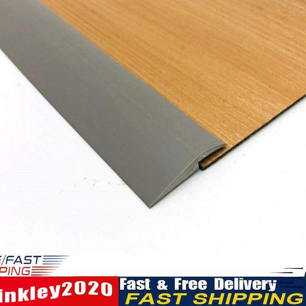 Adhesive Carpet Edge Guard Tape Rubber Floor Transition Door Strips Grey Newly