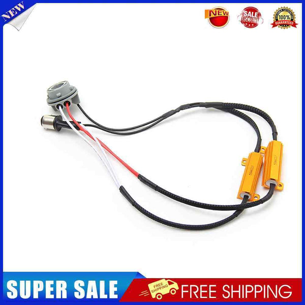2pcs 50W LED Automobile Brake Turn Signal Light Load Resistor Fix Error Flash