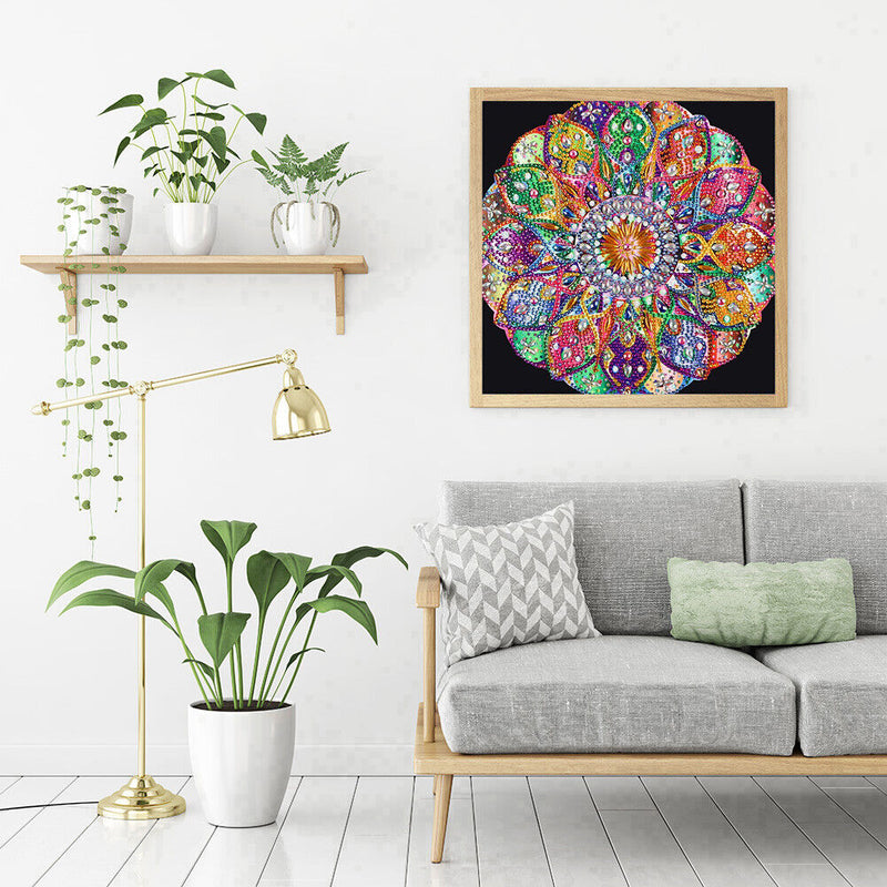 Datura Flower DIY Part Drill Special-Shaped Diamond Painting Mosaic Picture