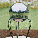Stainless Steel Hollow Gloss Ball Reflective Metal Mirror Ball 3pcs(100mm)