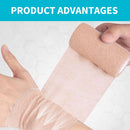 Self Adhesive Elastic Bandage Sports Wrist Protector Tape (Skin 10cmx4.5m)
