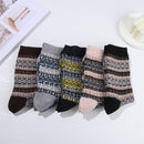 Color Autumn and Winter Men Thermal Socks Warm Socks Wool Socks Ethnic Style