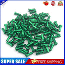 50pcs Metal Nipples for 14G 2mm Spokes Mountain Bike Cycling Parts (Green)
