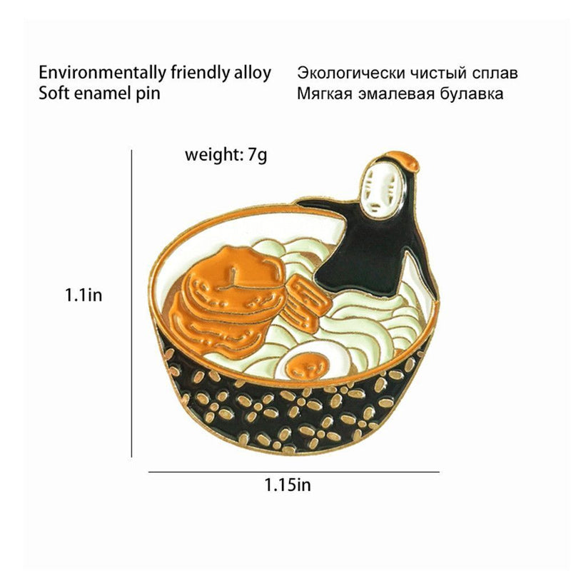 Enamel Clothes Alloy Lamb Pattern Eggs Ramen Brooch Pin For Women|Girls|Kids