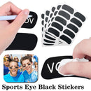 Sports Eye Black Stickers with white pencil Reduces Glare.