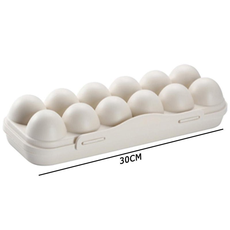 Durable Egg Tray Holder Kitchen Storage Box Fridge Crisper Container Organizer