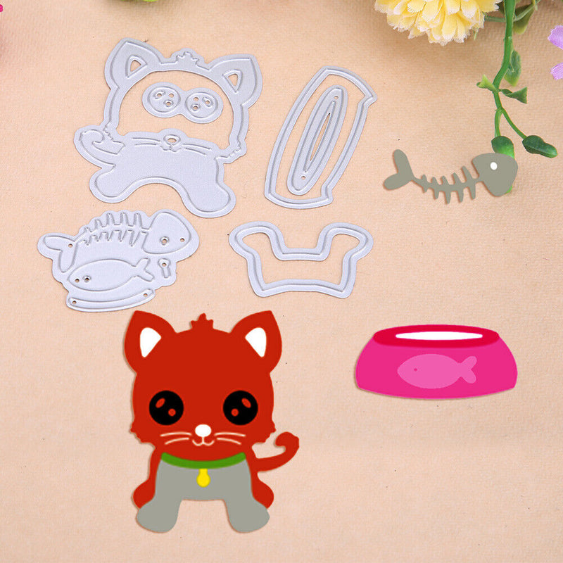 1 Set Cat Metal Cutting Dies for DIY Scrapbook Emboss Stencil/MS268-200969.01