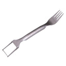 Multifunctional Melon Cutting Fork Stainless Steel Fruit Cutter Kitchen Supply