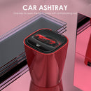 Portable LED Car Ashtray Flame Retardant Smokeless Cigarette Holder (Red) Newly