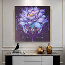 5D Diy Diamond Painting lotus Special-shape Partial Art