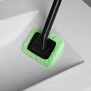 Microfiber Long Handle Window Cleaning Brush Windshield Cleaner (Green)