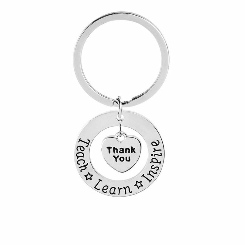 You Teacher Love Heart Key Chain Keyring Teacher's Day Gift Teachers Keychain