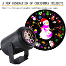 16 Pattern LED Snowflake Projector Light Christmas Outdoor Decor (EU Plug)