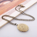 Three-dimensional Carving Necklace Pendant Heart Shaped Photo Picture Locket