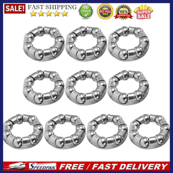 10pcs Bicycle Front/Rear Wheel Axle 1/4 inch x 7 Steel Ball Bearing Replace