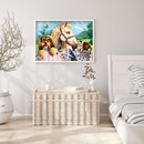 Diamond Painting 5D DIY Stud Farm Full Round Drill Rhinestone Picture Kit