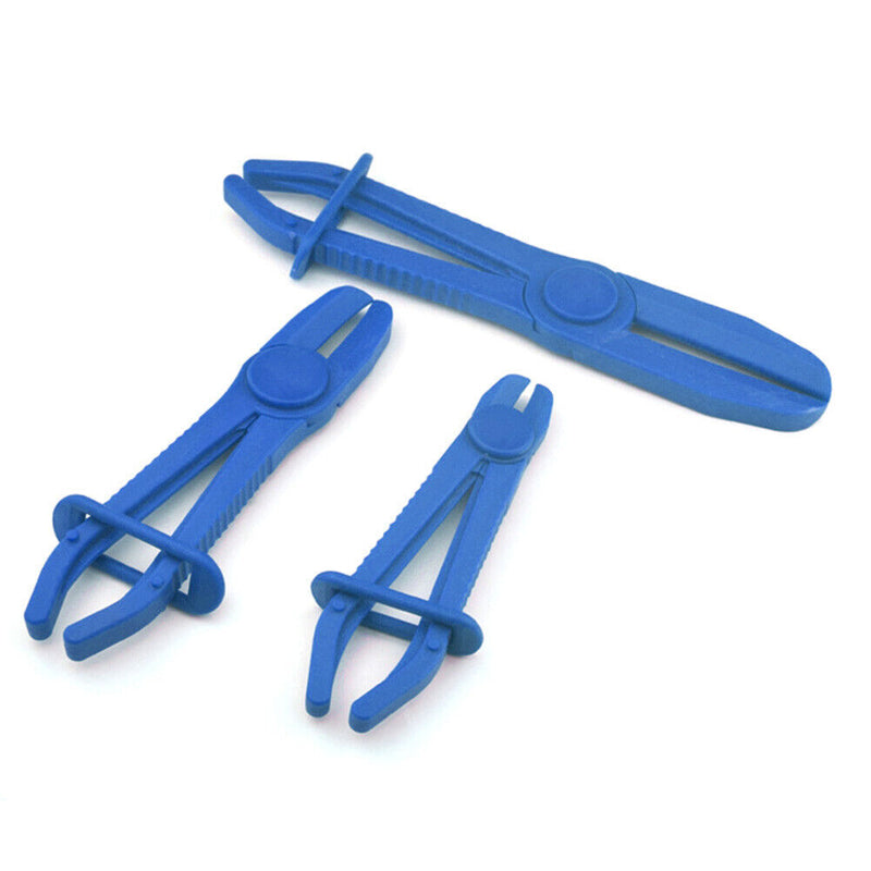 3pcs/set Flexible Fuel Water Line Hose Pinch Off Pliers Plastic Free Hands Cl