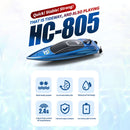 2.4GHz RC Boat High Speed LED Lights Waterproof Electric Ship Toys (Blue) Newly