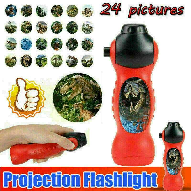 Dinosaur Pattern Torch Projector Flashlight Kids Bedtime R3D5 N7T4 Story Q0Z4
