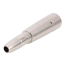 3Pin XLR Male to 1/4"" 6.35mm Female Cable Adapter Cord Zinc Alloy Connector