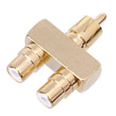 RCA AV Audio Video Splitter Adapter 1 Male to 2 Female Converter Connector Newly