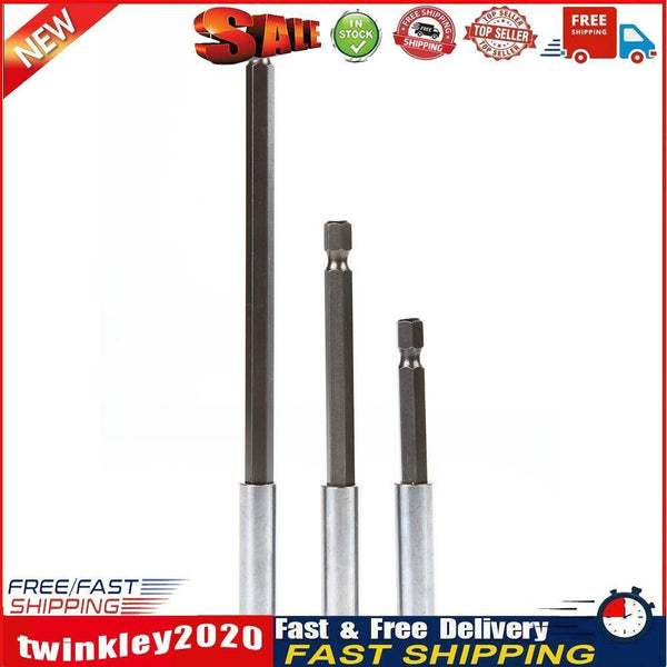 75/100/150mm Magnetic Screwdriver Extension 1/4 Hex Shank Tool Drill Bits Newly
