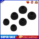 12pcs In Ear Earphone Silicone Earbuds Replacement for KZ LZ A4 DZ9 (Black)