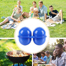 2 Grids Egg Storage Box Camping Picnic Hiking Carrier Egg Holder (Blue)