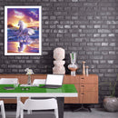 Full Drill Round Diamond Painting White Horse DIY Mosaic Craft Home Decor