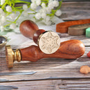 Retro Snowflake Wax Seal Fire Painting Stamp Envelope Wedding Card (A110)