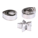 Stainless Steel Fondant Rose Flower Petal Sepal Leaf Cake Mold Cookie Tool Newly