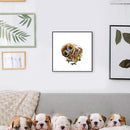 DIY Paint By Number Kit Frameless Lovely Owl Animal Handpainted Canvas for Decor