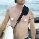 Adjustable Surfboard Shoulder Carry Strap with Water Bottle Bag for Surf Fi
