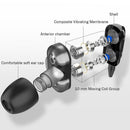 A4 3.5mm Wired In-Ear Earphone Volume Control Music Earbud with Mic (Black)