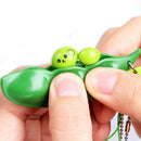 Cute Soybean Extrusion Key Chain Stress Relieve Squeeze Bean Phone Charm