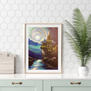 Oil Paint By Numbers Little Monster Frameless Picture Craft Kit for Living Room