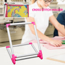 Desktop Stand Rack Hoop Embroidery Frame Cross Stitch Stand Clip Sewing Tool