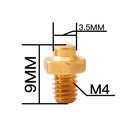 10pcs Mountain Bike Pedal Bolts Bicycle Fixed Stud Anti-Slip M4 Stud Pin Scre