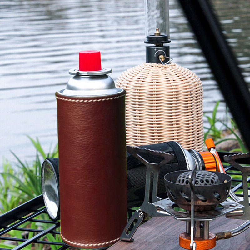 Gas Tank Protective Cover Outdoor Camp Fuel Cylinder Storage Bag (Wine Red)