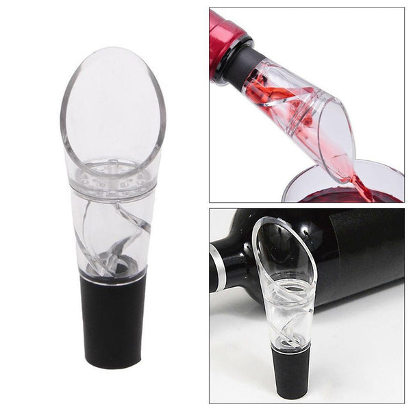 White Red Wine Aerator pour Spout Bottle Pourer Fast Decanter CA F5C3