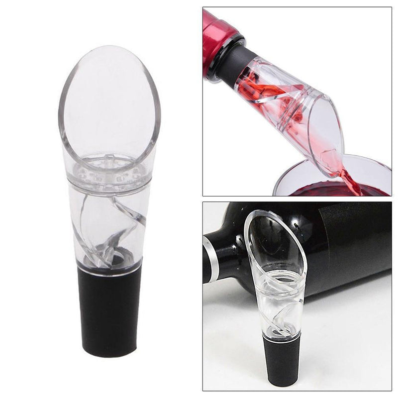 White Red Wine Aerator pour Spout Bottle Pourer Fast Decanter CA F5C3