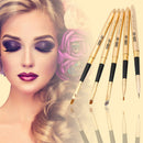 5pcs Portable Eye Makeup Brushes Set Eyesshadow Eyeliner Brush (Golden)