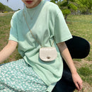 Fashion Stone Pattern PU Crossbody Bag Casual Women Chain Mini Saddle Handbags