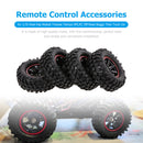 #A 4PCS RC Off-Road Buggy Tires Truck Car Hex Hub Beadlock Rubber Wheel Rims Tir