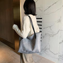 Fashion Big Capacity Shoulder Bag Nylon Handbag Female Solid Color Shopping Tote