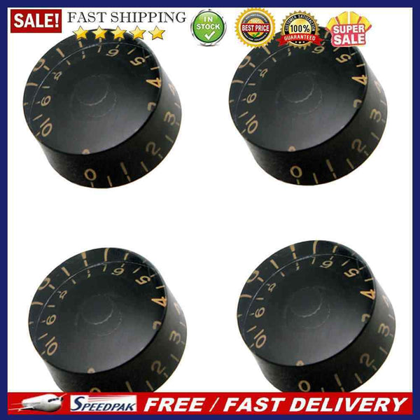 4pcs Musical Instrument Volume Tone Buttons Electric Guitar Knob Cap for EPI