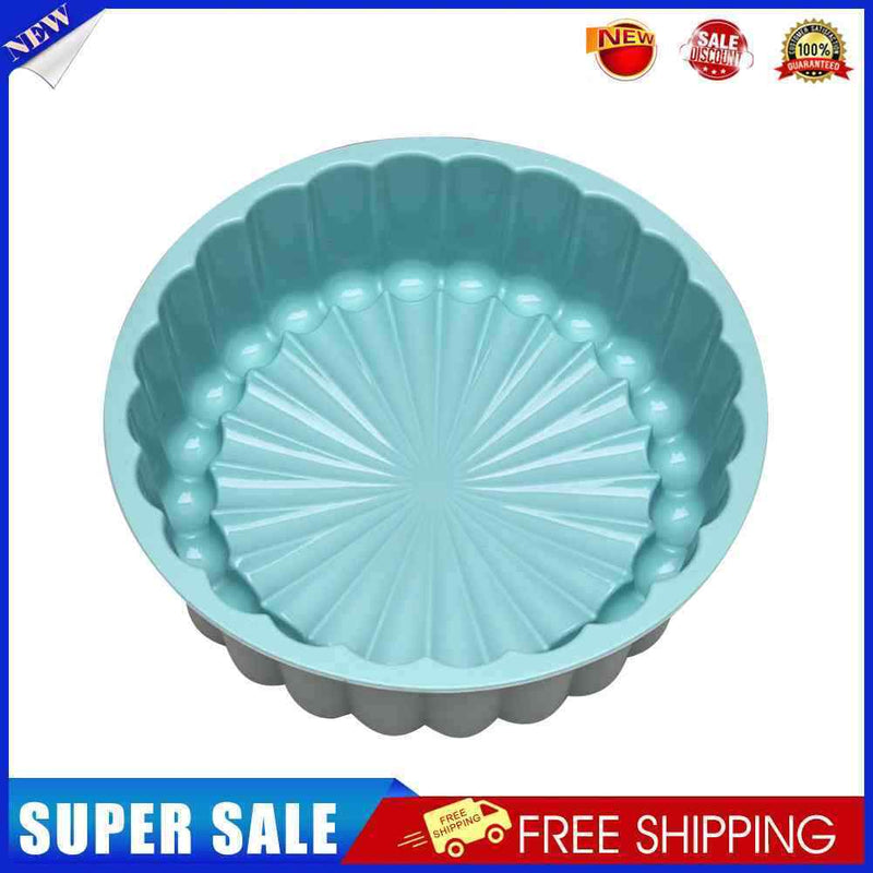#A Round Silicone Cake Mold Sunflower Baking Fryer Pan for Pastry Desserts Cake