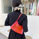 Retro Women Transparent Solid Color Shoulder Hobos Bag Small Underarm Handbags